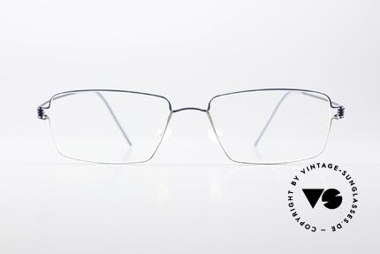 Lindberg Tim Air Titan Rim Dark Blue And Gray Frame, distinctive quality and design (award-winning frame), Made for Men
