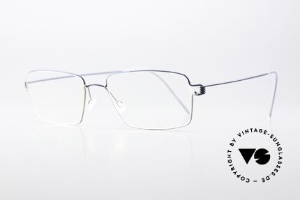 Lindberg Tim Air Titan Rim Dark Blue And Gray Frame, simply timeless, stylish & innovative: grade 'vintage', Made for Men