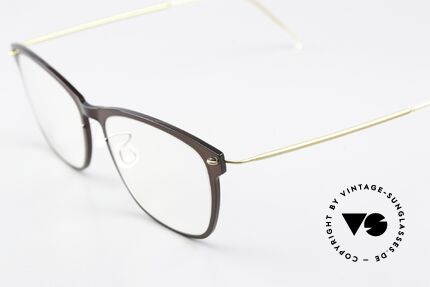Lindberg 6525 NOW Size 52mm Brown And Gold, high quality composite material (made in Denmark), Made for Women