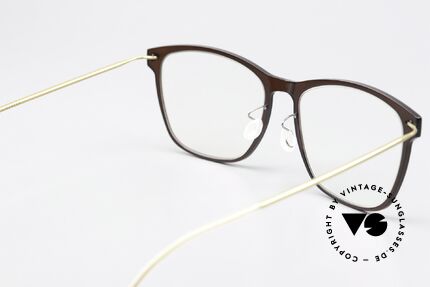 Lindberg 6525 NOW Size 52mm Brown And Gold, unworn designer piece with original Lindberg case, Made for Women