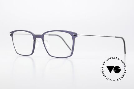 Lindberg 6536 NOW Dark Blue Translucid Titan, high quality composite material & titanium temples, Made for Men and Women