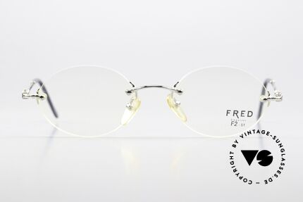 Fred Fidji F2 Luxury Spectacle Frame 90's, marine design (distinctive FRED) in top-notch quality!, Made for Men and Women