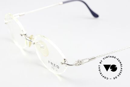 Fred Fidji F2 Luxury Spectacle Frame 90's, temples are twisted like a hawser; sailor's MUST HAVE!, Made for Men and Women