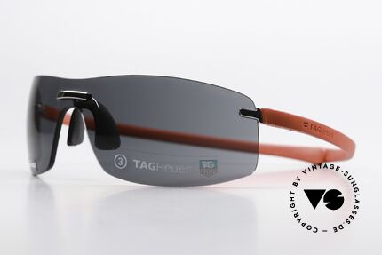 Tag Heuer 5101 Reflex Panorama View Sunglasses, with “racing” temples made of elastomer rubber, Made for Men