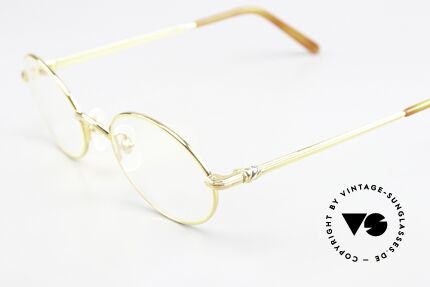 Cartier Sorbonne Original Vintage Eyewear, oval 22ct gold-plated frame with Cartier demo lenses, Made for Men and Women