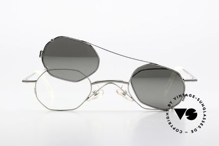 Christian Roth 2401 Silver Mirrored Sun Clip, Size: small, Made for Men and Women