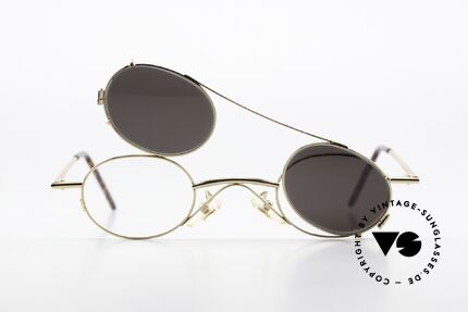 Christian Roth 2400 Gold Plated Frame Clip On, Size: small, Made for Men and Women