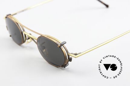 Christian Roth 2400 Oval Clip On Frame 1992, with removeable CLIP-ON (for 100% UV protection), Made for Men and Women