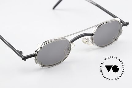Christian Roth 2505 Oval Frame Silver Clip On, unworn 1992's masterpiece for all lovers of design, Made for Men and Women