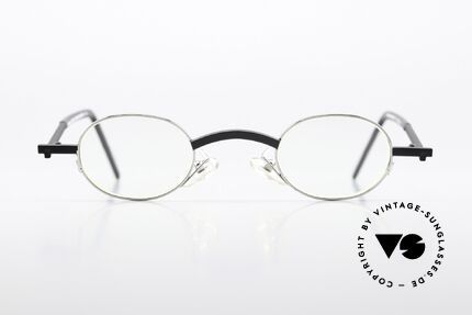 Christian Roth 2505 Oval Frame Silver Clip On, Size: small, Made for Men and Women