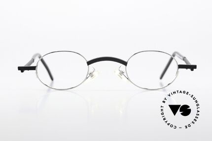 Christian Roth 2505 Oval Frame Black Clip On, Size: small, Made for Men and Women