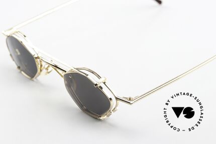 Christian Roth 2402 Octagonal Glasses Clip On, with removeable CLIP-ON (for 100% UV protection), Made for Men and Women