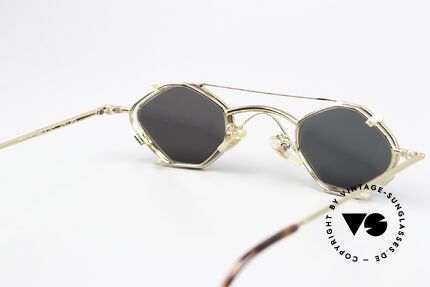 Christian Roth 2402 Octagonal Glasses Clip On, the SMALL frame is perfect for strong prescriptions, Made for Men and Women