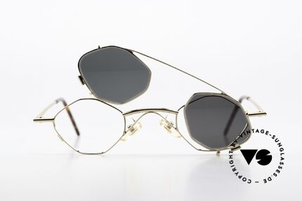 Christian Roth 2402 Octagonal Glasses Clip On, Size: small, Made for Men and Women