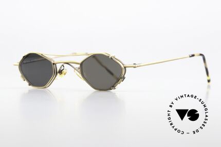 Christian Roth 2402 Octag Frame Antique Gold, SMALL frame: lens height 29mm & lens width 37mm, Made for Men and Women