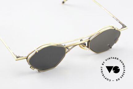 Christian Roth 2402 Octag Frame Antique Gold, unworn masterpiece from 1992 for all design lovers, Made for Men and Women