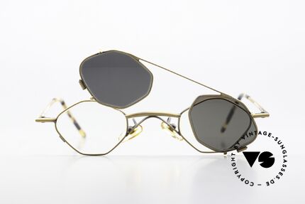 Christian Roth 2402 Octag Frame Antique Gold, Size: small, Made for Men and Women