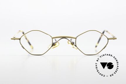 Christian Roth 2402 Octag Frame Antique Gold, Size: small, Made for Men and Women