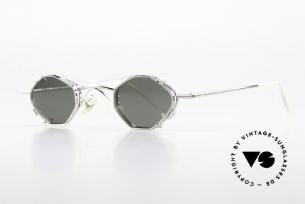 Christian Roth 2402 Octagonal Frame Sun Clip, SMALL frame: lens height 29mm & lens width 37mm, Made for Men and Women