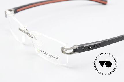Tag Heuer 7643 Fold Avantgarde Eyewear Rimless, overmolded in ultra-adherent elastomer; unique, Made for Men