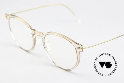 Lindberg 6603 NOW Frame Crystal Clear Gold, crystal clear front with red stripes = pure lightness!, Made for Women