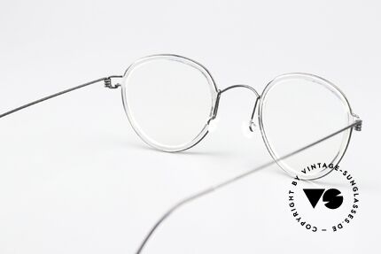 Lindberg Jackie 44 Air Titan Rim Unisex Glasses Panto Style, orig. Lindberg DEMO lenses can be replaced optionally, Made for Men and Women