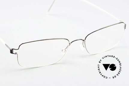 Lindberg Alvis Air Titan Rim Rectangular Men's Frame, unworn, NOS, with original magnetic case by Lindberg, Made for Men