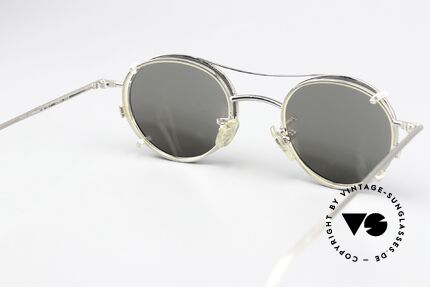 Christian Roth 2405 Silver Mirrored Sun Clip, very functional (progressive lenses) & sun protection, Made for Men and Women