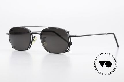 Christian Roth 2404 Square Eyewear Clip On, square frame: lens height 34mm & lens width 48mm, Made for Men and Women