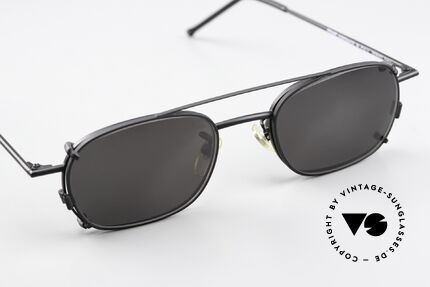 Christian Roth 2404 Square Eyewear Clip On, an unworn 1990's masterpiece for all lovers of design, Made for Men and Women