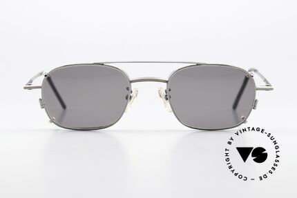 Christian Roth 2404 Antique Gray With Clip On, rare vintage designer specs in antique-gray / silver, Made for Men and Women