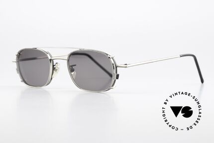 Christian Roth 2404 Antique Gray With Clip On, square frame: lens height 34mm & lens width 48mm, Made for Men and Women
