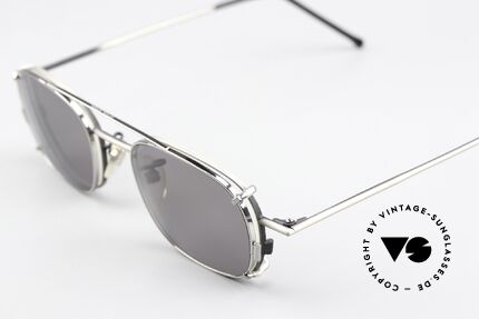 Christian Roth 2404 Antique Gray With Clip On, with removeable CLIP-ON: gray, 100% UV protection, Made for Men and Women