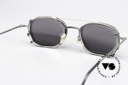 Christian Roth 2404 Gunmetal With Clip On, very functional (progressive lenses) & sun protection, Made for Men and Women