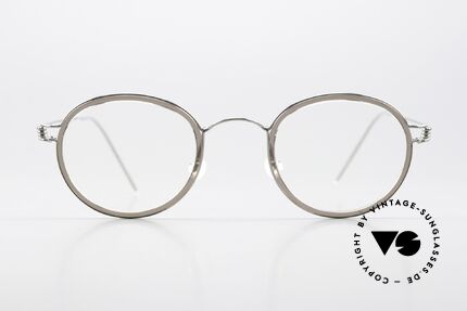 Lindberg Lex 45 Air Titan Rim Titan Frame With Inner Rim, unisex eyeglasses; with frame color P10 = shiny silver, Made for Men and Women