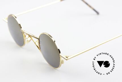 Christian Roth 2408 Gold Mirrored Sun Lenses, the sun lenses can also be exchanged as desired, Made for Men and Women
