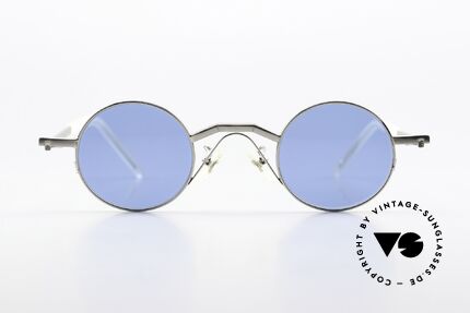 Christian Roth 2502 Round Frame Bauhaus Style, frame finish with "shiny silver" & "matte silver", Made for Men and Women