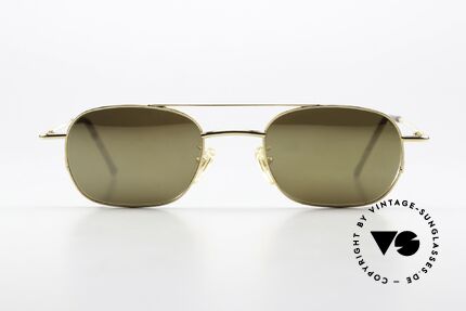 Christian Roth 2403 Sun Lenses Gold Mirrored, "shiny gold" frame finish; costly 22ct gold-plated, Made for Men and Women
