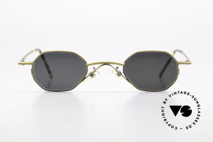 Christian Roth 2401 Optical Affairs From 1992, 1992's designer sunglasses in "antique matte-gold", Made for Men and Women