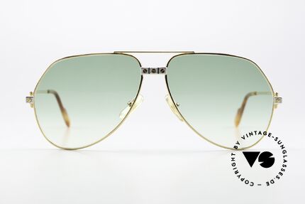 Cartier Vendome Santos - L 80's Luxury Aviator Frame, mod. "Vendome" was launched in 1983 & made till 1997, Made for Men and Women