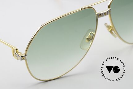 Cartier Vendome Santos - L 80's Luxury Aviator Frame, NO RETRO sunglasses, but an authentic vintage rarity, Made for Men and Women