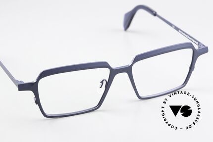 Theo Belgium Flanders Square Titanium Eyewear, unworn; like all our rare vintage THEO eyewear, Made for Men and Women