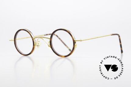 Christian Roth 2408 Round Frame Bauhaus Style, the refined 2408 with acetate rings "tortoiseshell", Made for Men and Women