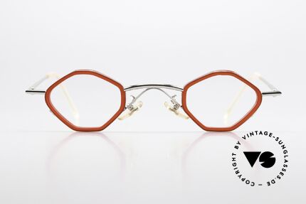 Christian Roth 2402 Version With Acetate Rings, Optical Affaris frame finish with "shiny silver", Made for Men and Women