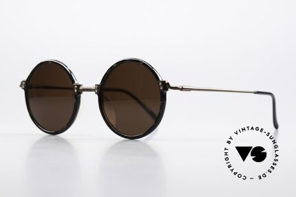 Jean Paul Gaultier 55-7261 Round 90's Designer Shades, all frame parts are well riveted (high-end quality), Made for Men and Women