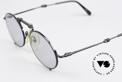 Jean Paul Gaultier 56-9171 90's Folding Sunglasses, light gray tinted lenses (also wearable at night), Made for Men and Women