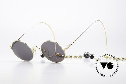 Jean Paul Gaultier 55-9673 Gold Plated Chains & Pearls Details