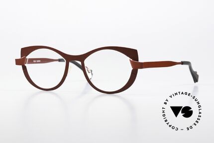 Theo Belgium Plooi 2 Red Women's Eyeglasses Details