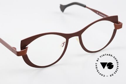 Theo Belgium Plooi 2 Red Women's Eyeglasses, the full rimmed frame can be glazed optionally, Made for Women