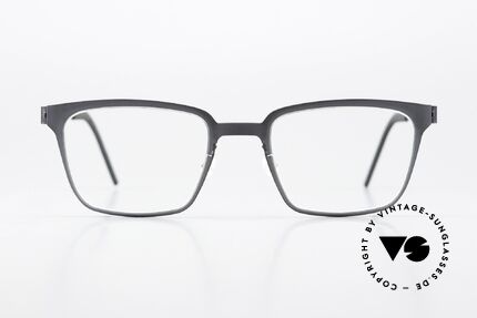 Lindberg 9627 Strip Titanium Striking Designer Specs, model 9627, size 49/20, color U16 (gray / anthracite), Made for Men and Women